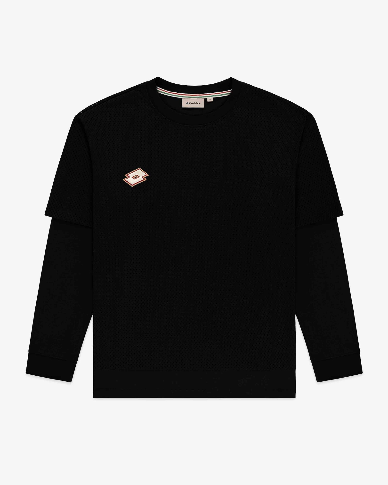 Lotto Sport Black Uniforme Long Sleeve Tee